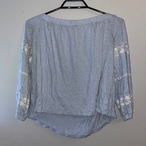 American Eagle, off the shoulder long sleeve